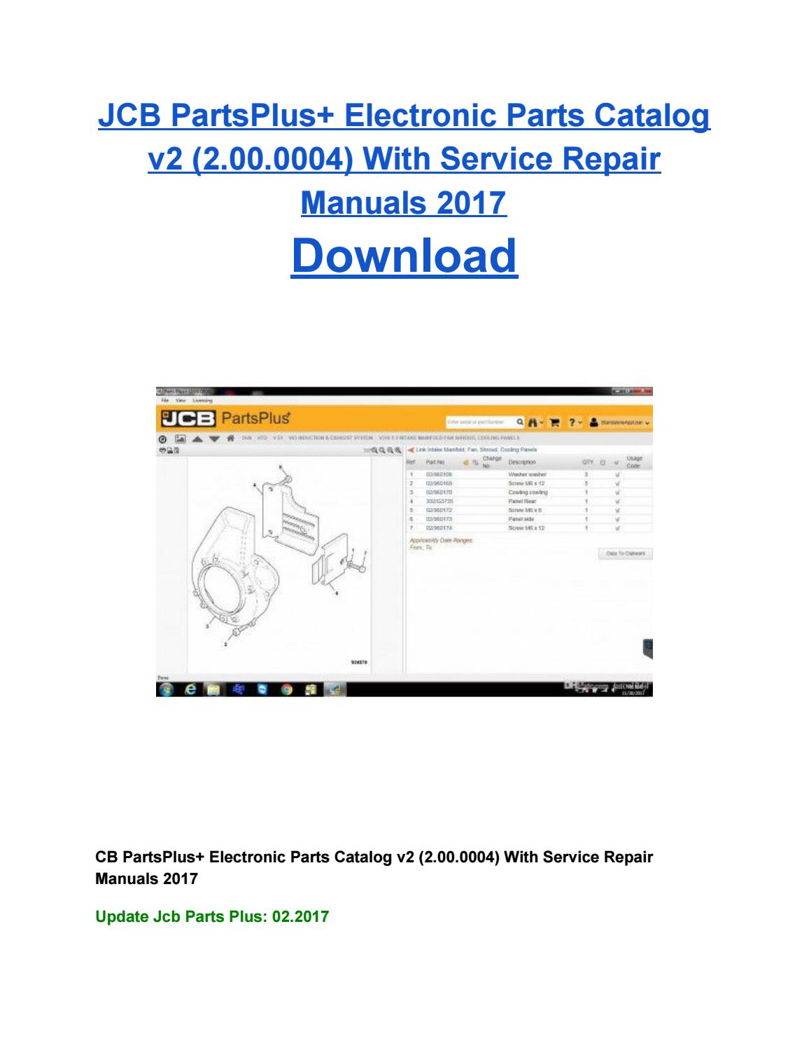 Jcb Service Parts Pro Download
